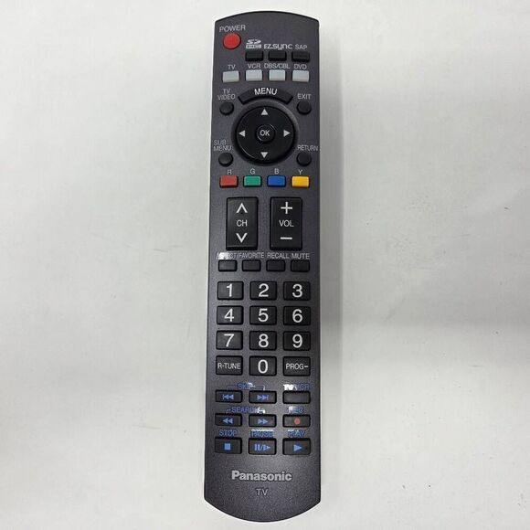 GENUINE PANASONIC N2QAYB000100 LCD TV REMOTE CONTROL PT-50LCZ70 TH-42PC77U - Picture 1 of 4